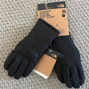 The North Face Women’s Black Winter Ski/Snow Gloves with Fur Lining - medium